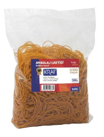 Kraf 950G Ambalaj Lastiği 500GR  ( %100 Kauçuk)