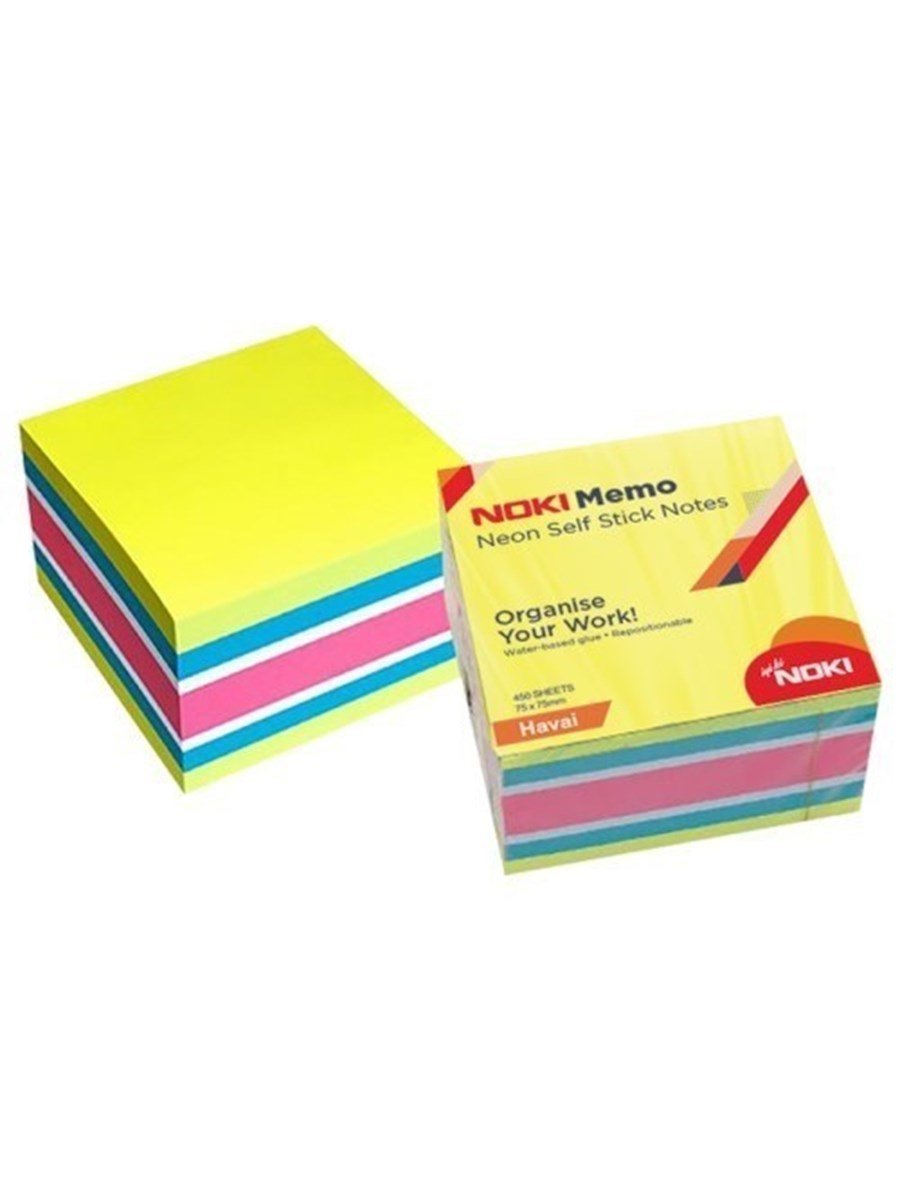 Noki Memo 75x75 Yapışkanlı Küp Blok Hawai 450 Sheets