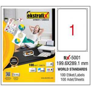 Ekstrafix Fix-5001 199.6x289.1 Laser Etiket