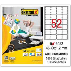 Ekstrafix Fix-5052 46.4X21.2 Laser Etiket