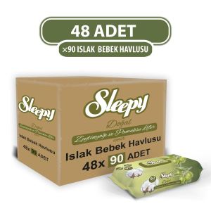 Sleepy Zeytinyağlı Islak Havlu 90'lı