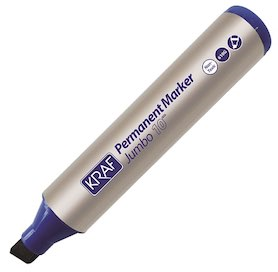 Kraf 610G Jumbo Permanent Marker 10mm Mavi