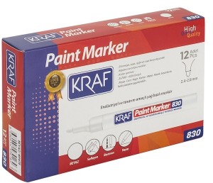 Kraf 830 Paint Marker Beyaz