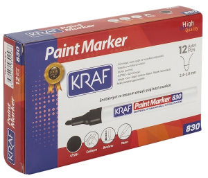 Kraf 830 Paint Marker Siyah