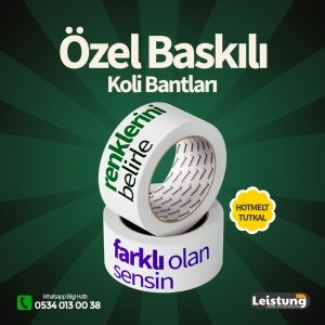 45mmx100M Özel Baskılı Koli Bandı (HOTMELT)