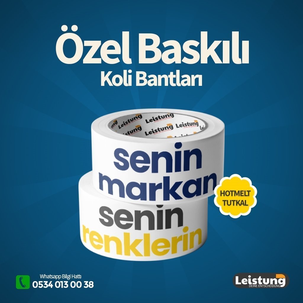 45mmx100M Özel Baskılı Koli Bandı (AKRİLİK)