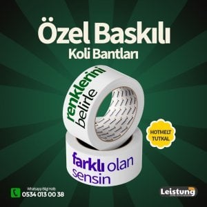 45mmx100M Özel Baskılı Koli Bandı (AKRİLİK)