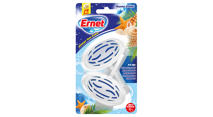 Ernet Klozet Blok Çamaşır Suyu Katkılı 2x40gr