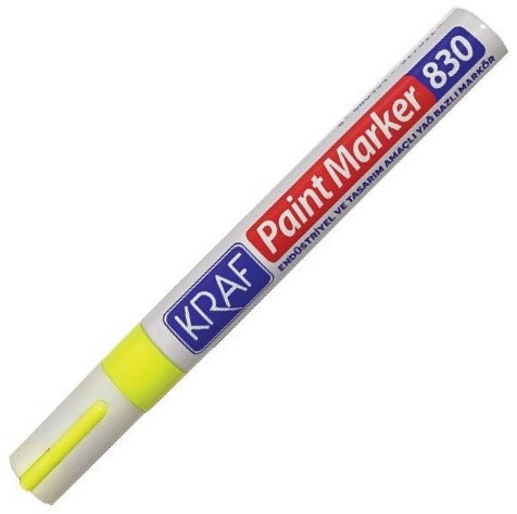 Kraf 830 Paint Marker Sarı