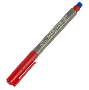Kraf 260 Permanent Silgili Kalem Kırmızı (M)