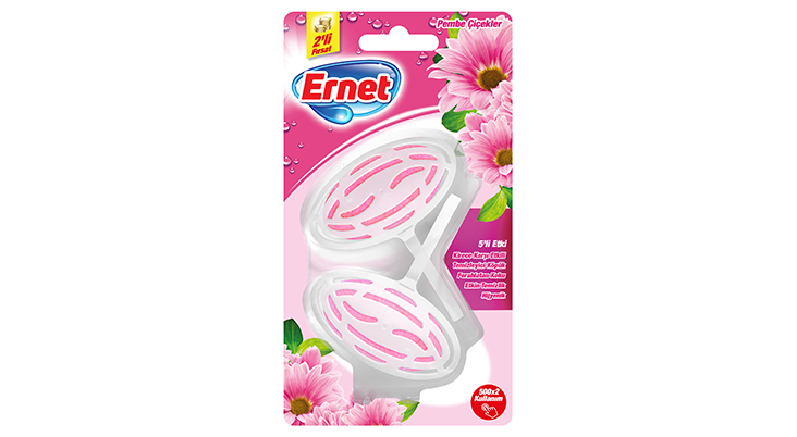 Ernet Klozet Blok Pembe Çiçekler 2x40gr