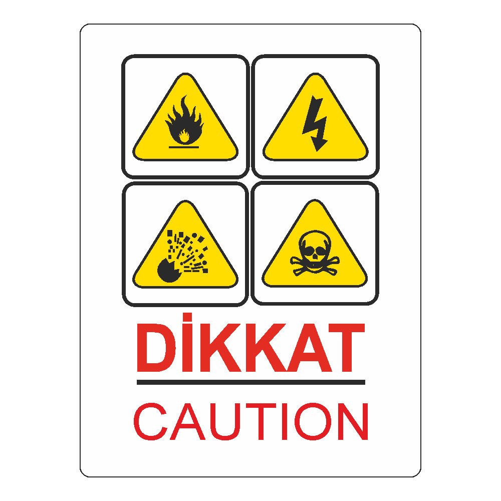 Ekstrafix 420 25x35 cm Dikkat /Caution