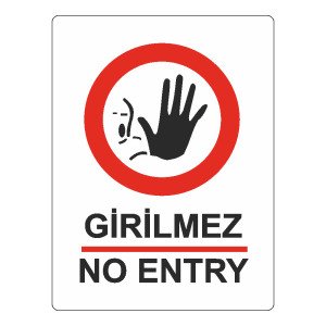 Ekstrafix 424 25x35 cm Girilmez /No entry