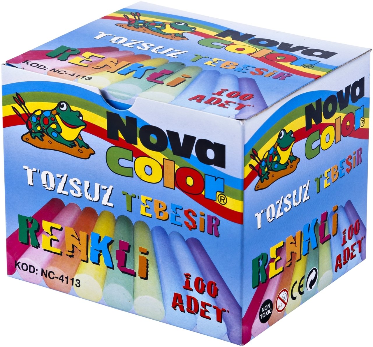 Nova Color Tozsuz Tebeşir Renkli 100'lü Paket