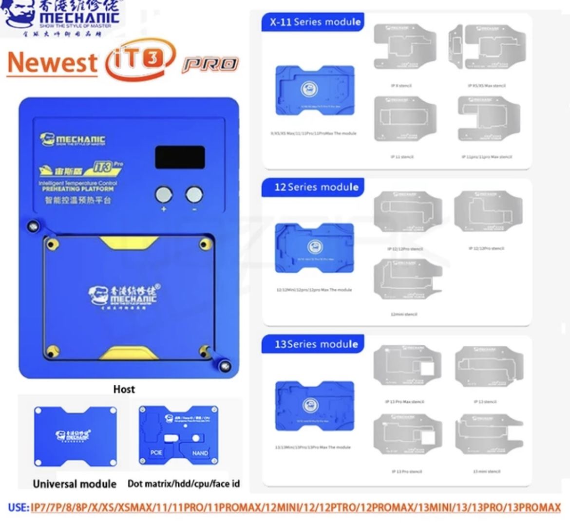 Mechanic İT3 Pro X-13Pro Max Bord Isıtıcı