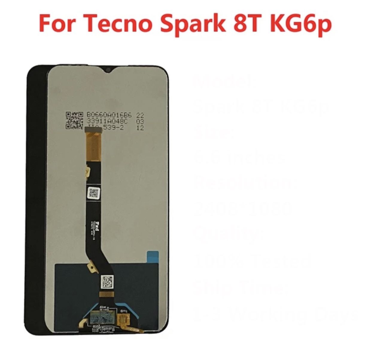TECNO SPARK 8 PRO LCD-EKRAN