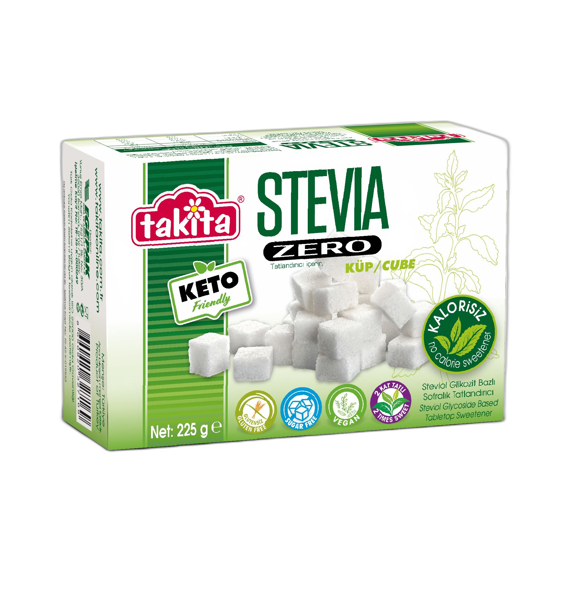 STEVİA ZERO KÜP 225 GR