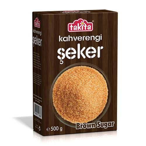 KAHVERENGİ ŞEKER TOZ 500 GR