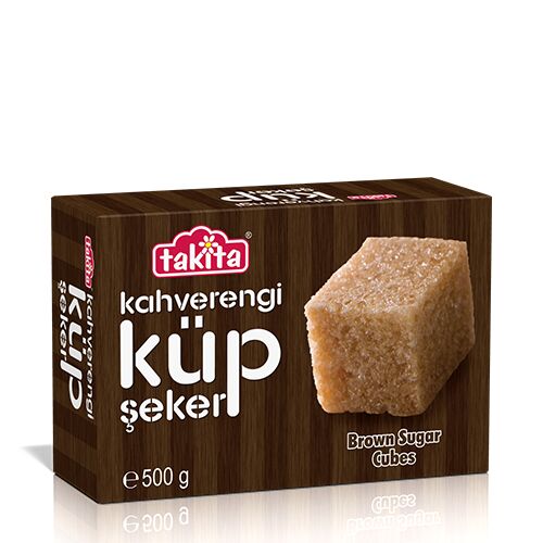 KAHVERENGİ ŞEKER KÜP 500 GR