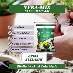 Vera Genel Kullanım İthal Bitki Toprağı 5 Litre