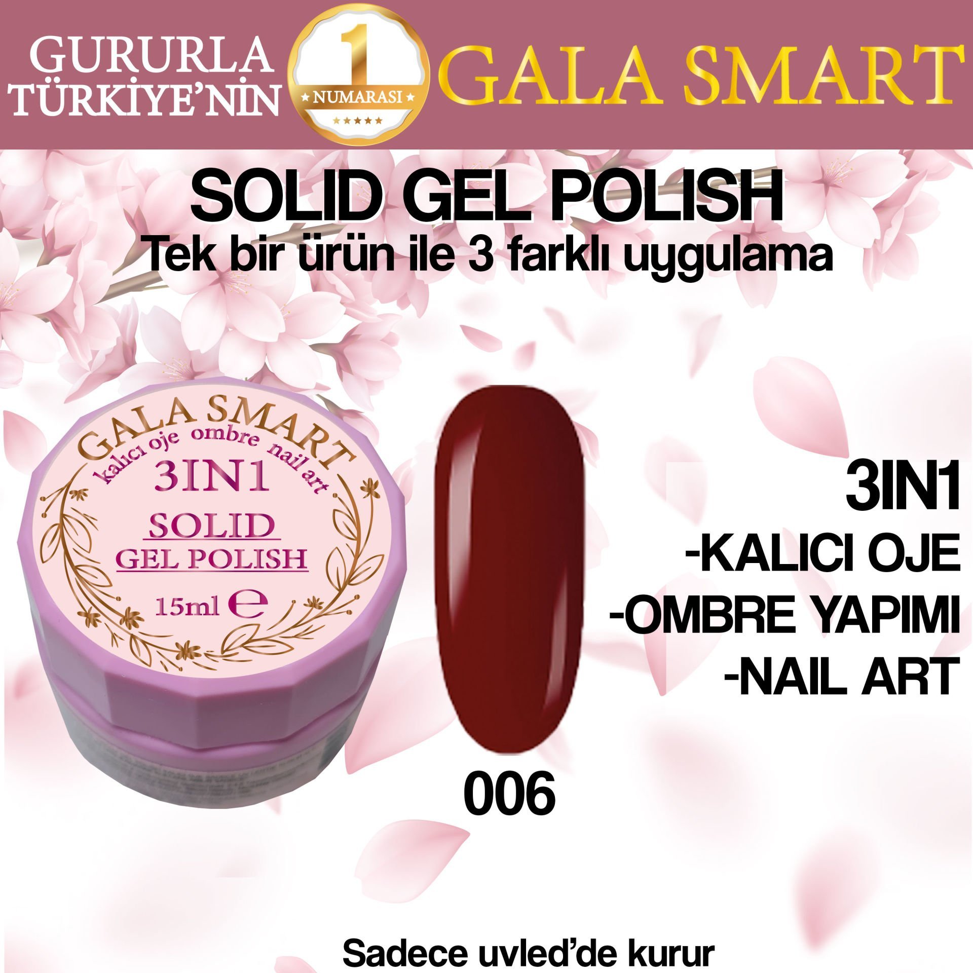 GALA SOLID GEL POLISH 15 ML NO 006