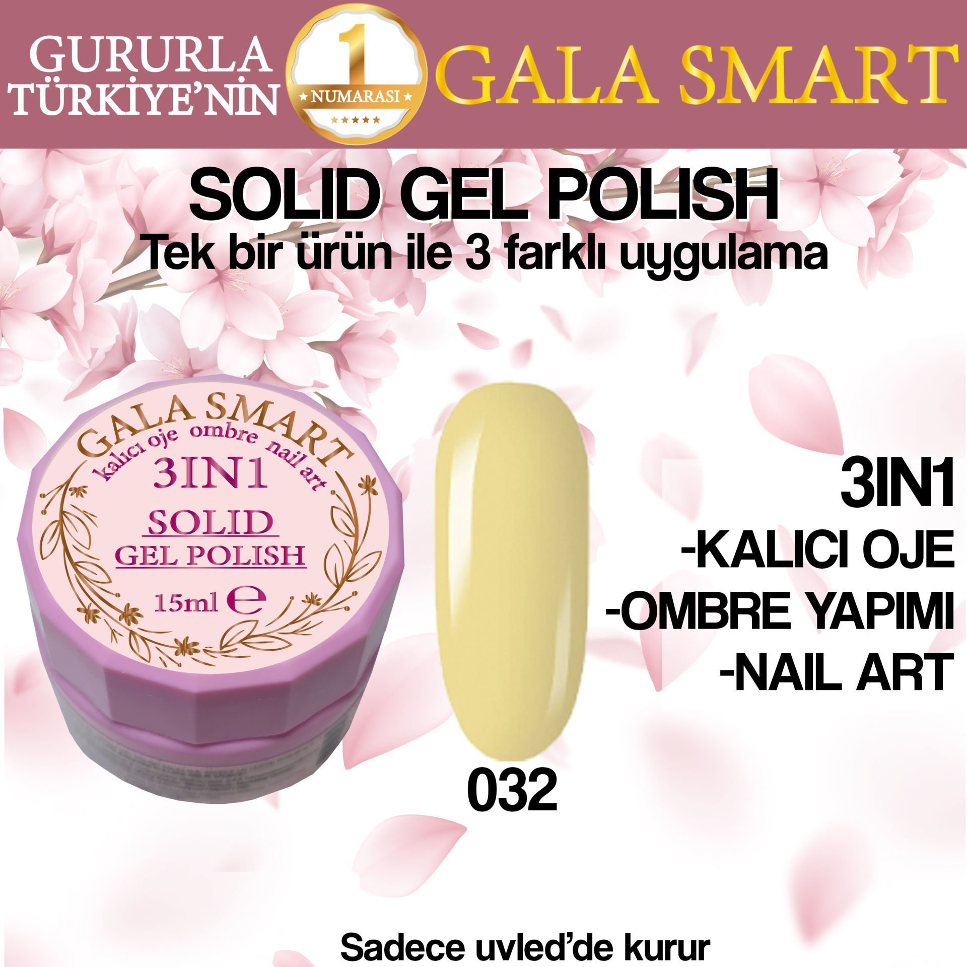 GALA SOLID GEL POLISH 15 ML NO 032