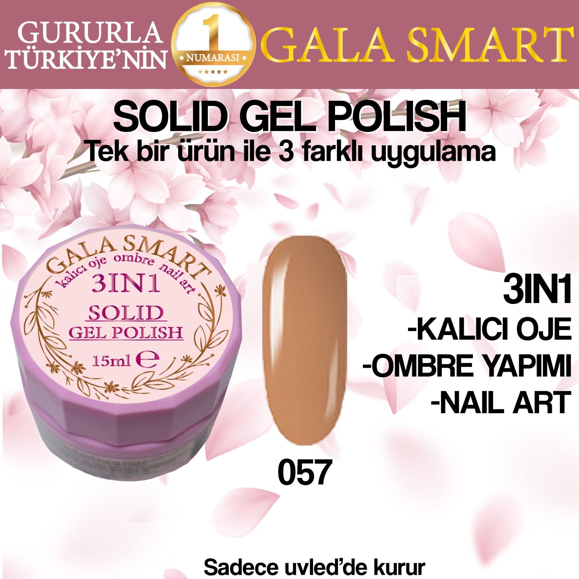 GALA SOLID GEL POLISH 15 ML NO 057