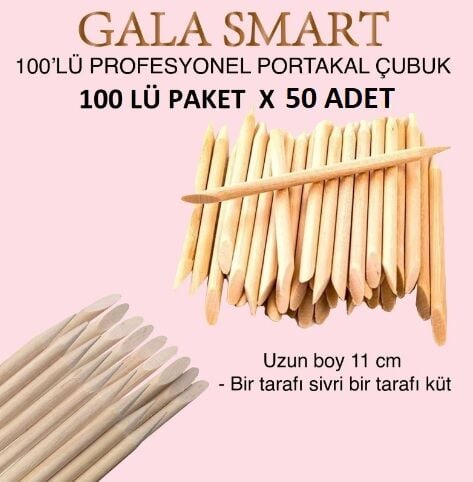 AHŞAP PORTAKAL ÇUBUK EKO PAKET 100 LÜ X 50 PAKET