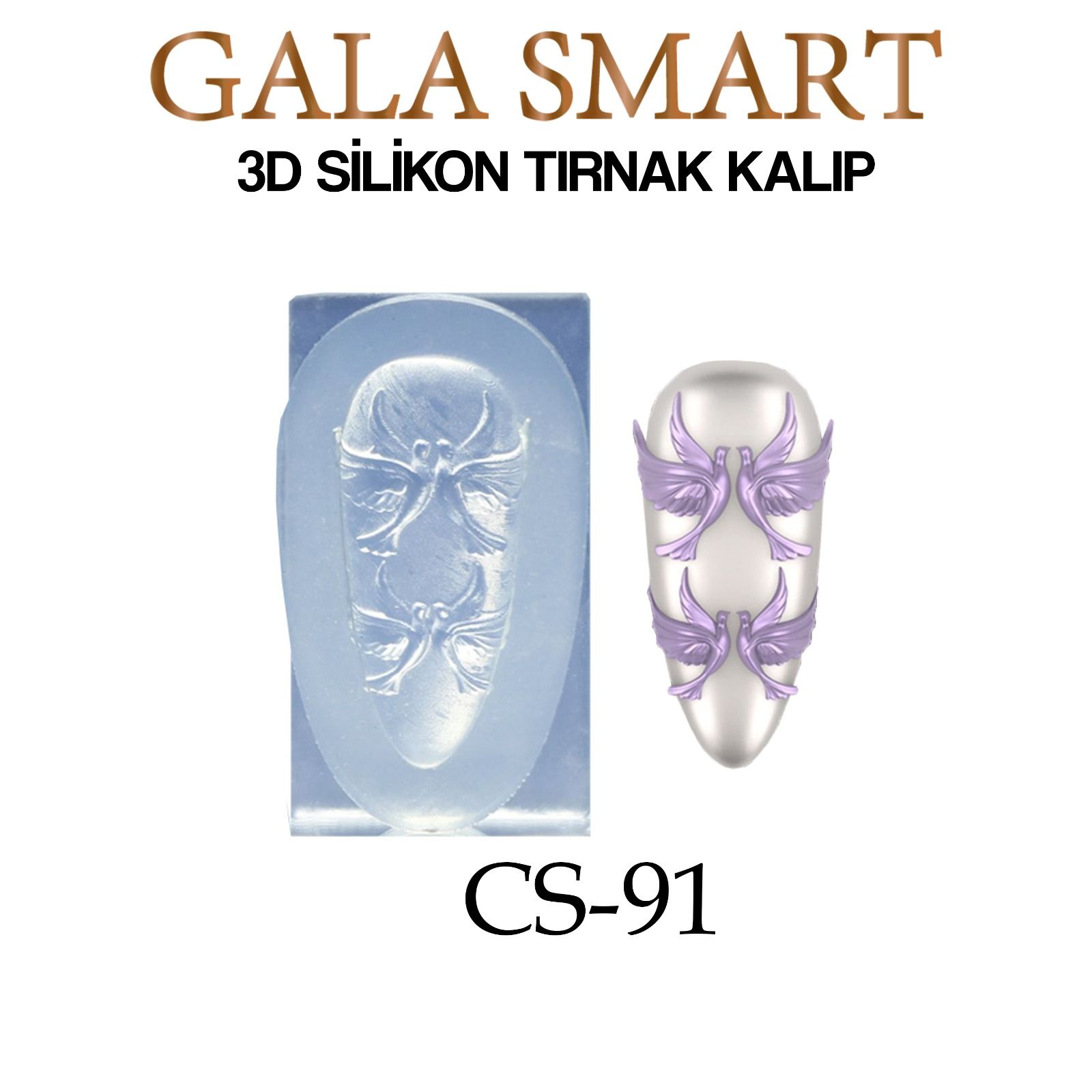 SİLİKON TIRNAK KALIP - MODEL: CS-91