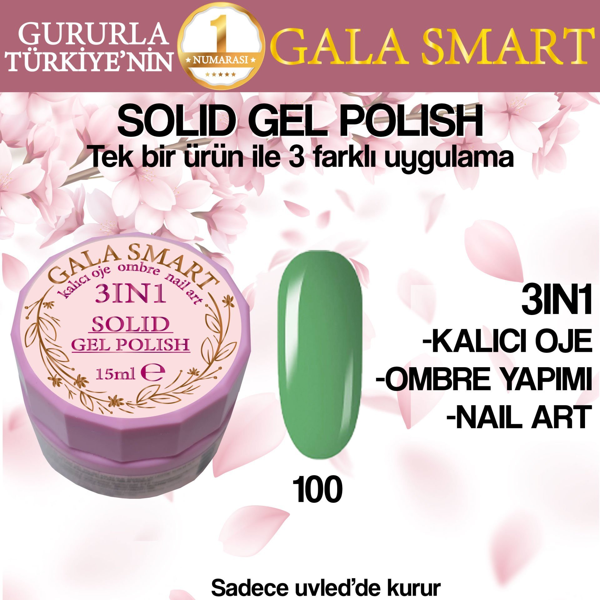 GALA SOLID GEL POLISH 15 ML NO 100