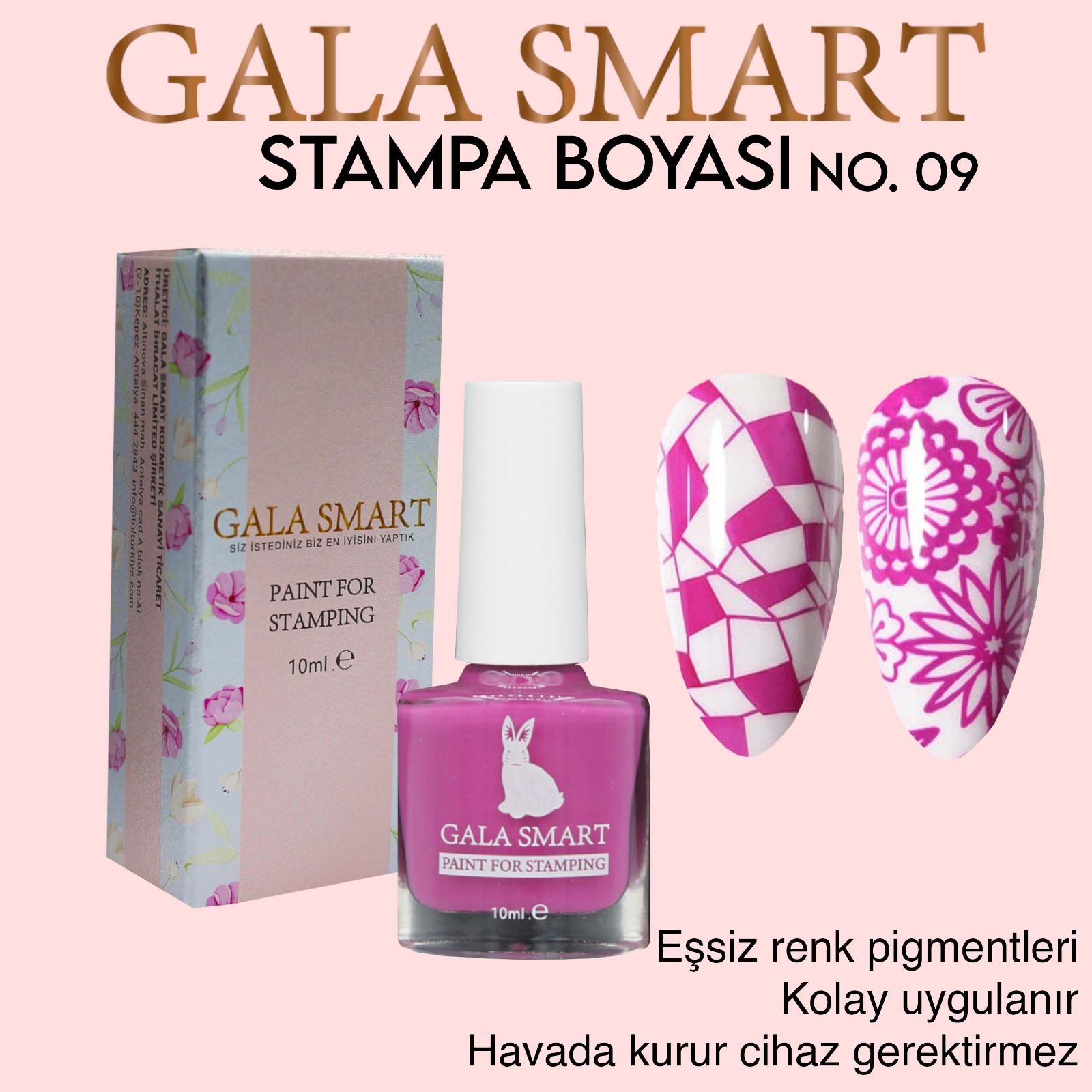 GALA SMART - STAMPA BOYASI 10 ML NO:09