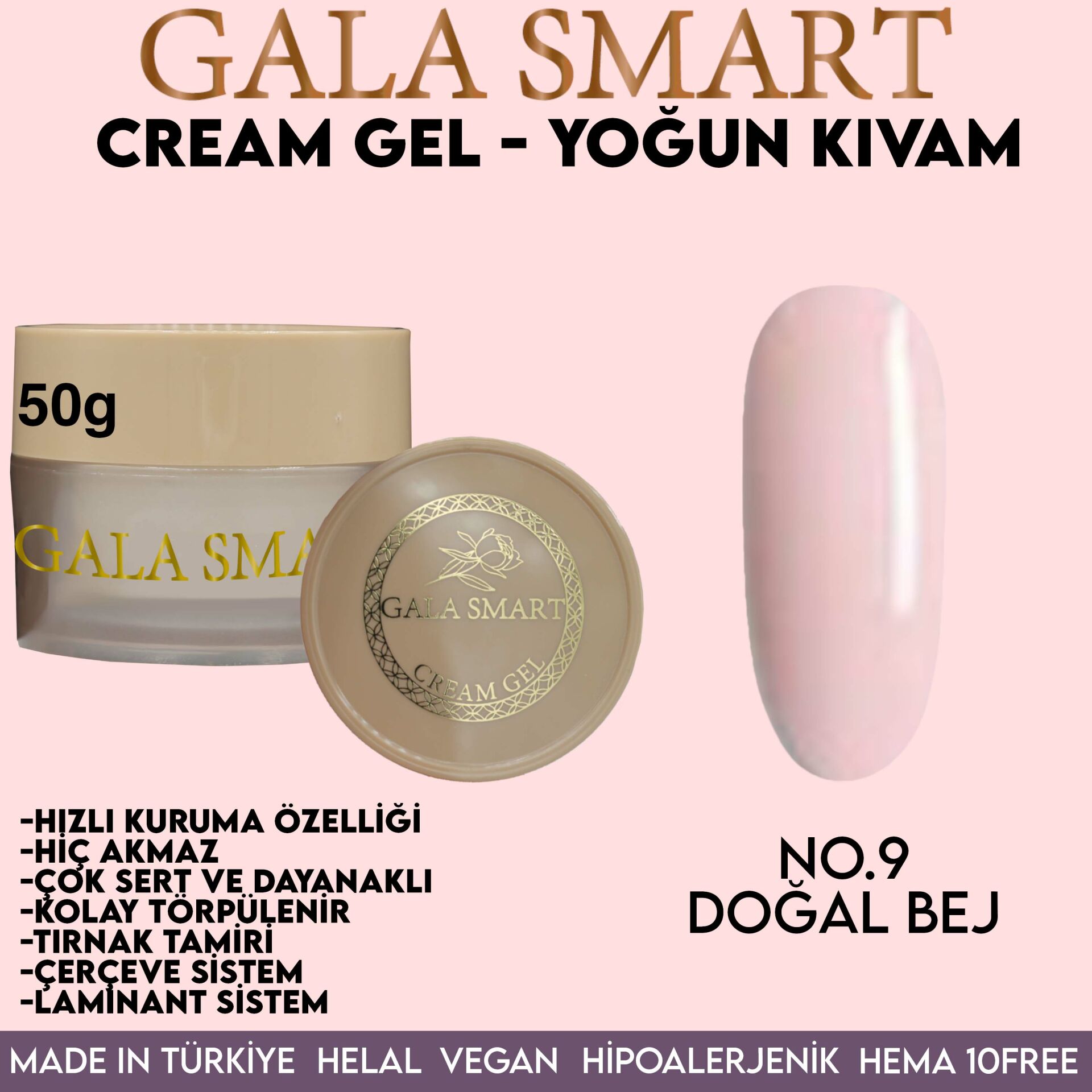 GALA SMART - CREAM GEL 50 G NO:9