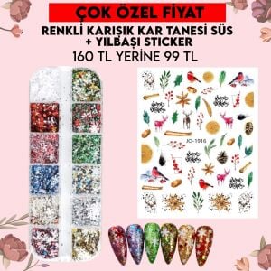 KARIŞIK SÜS + YILBAŞI STİKER İKİLİ SET NO:9