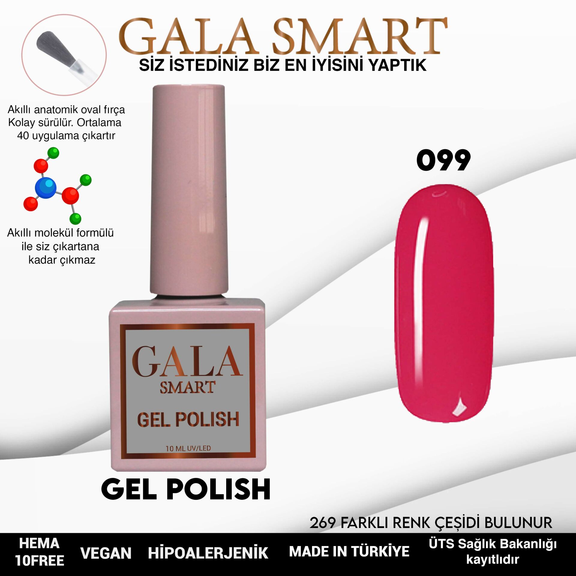 GALA SMART CLASSİC KALICI OJE 10 mle NO:099