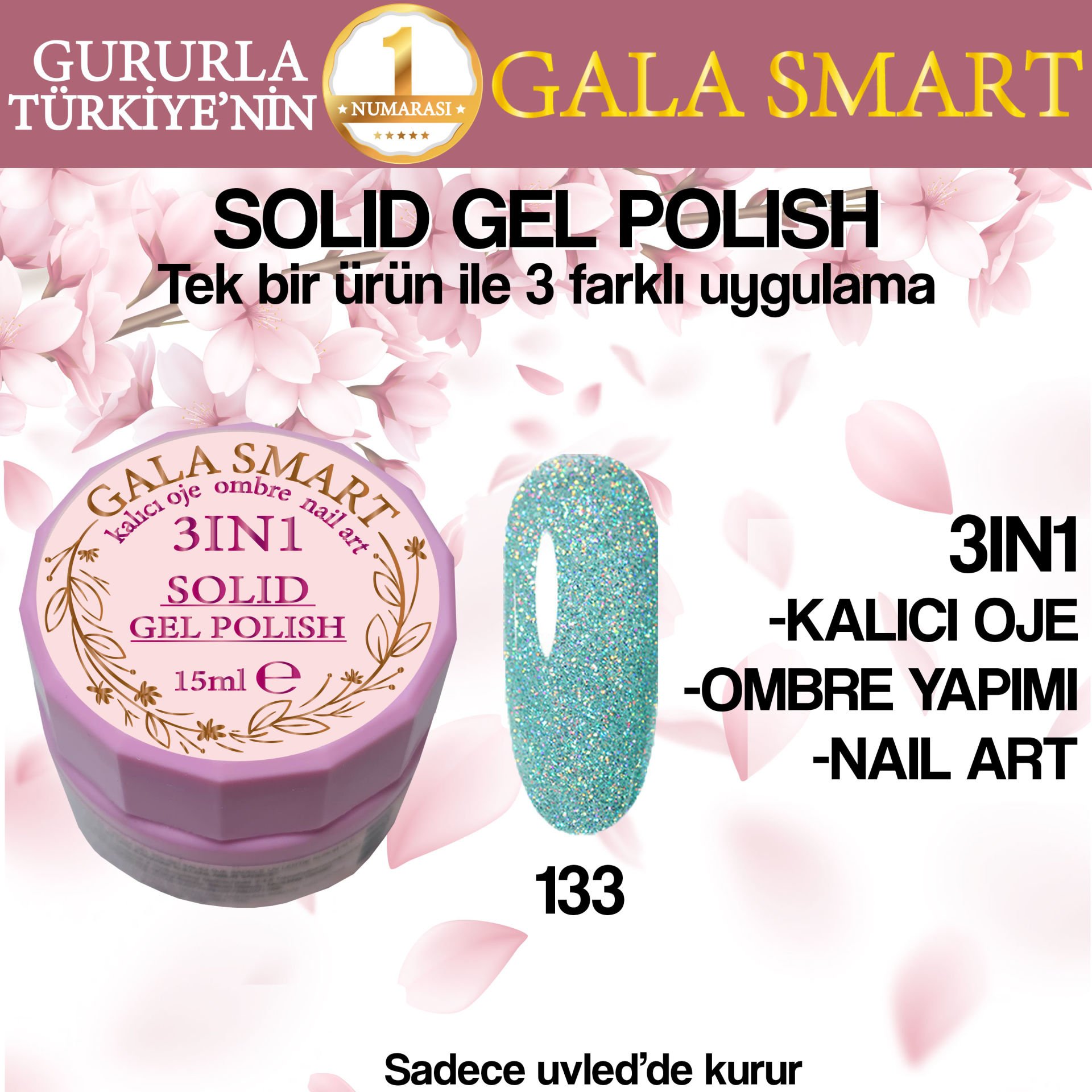 GALA SOLID GEL POLISH 15 ml NO:133