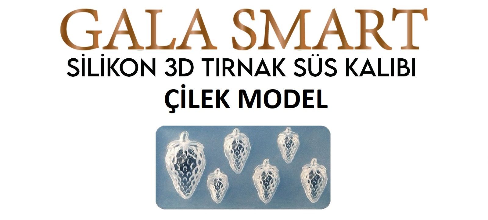 3D SİLİKON KALIP - ÇİLEK MODEL