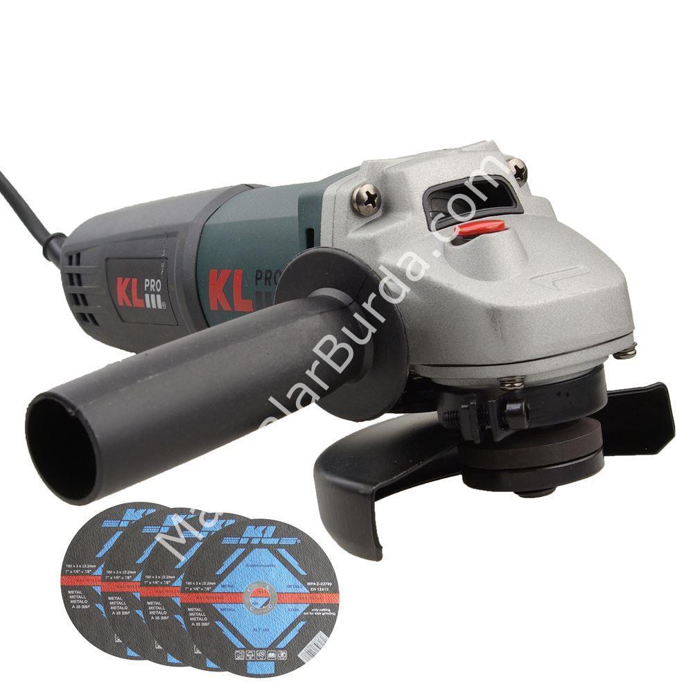 KLPRO KLAT11505 850Watt 115mm Profesyonel Avuç Taşlama