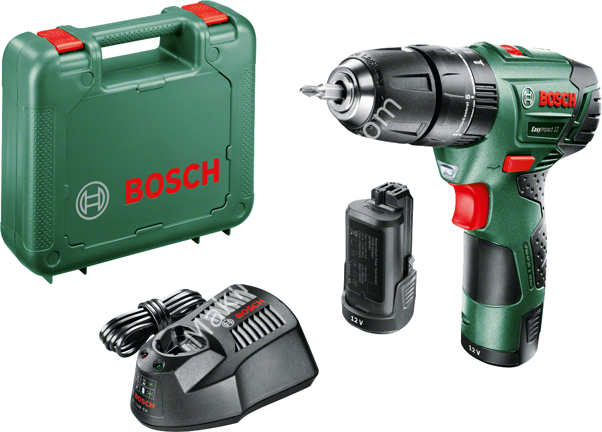 Bosch Easy Impact 12 Darbeli Matkap 2,5 AH (Çift Akü)