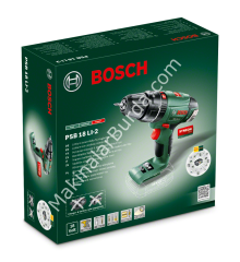 Bosch PSB 18 LI-2 Akülü Darbeli Delme/Vidalama Makinesi (Baretool)