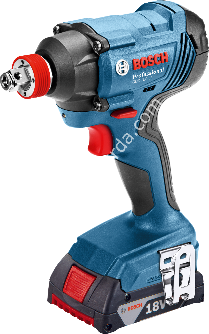 Bosch Professional GDX 180-LI 3,0 Ah Çift Akülü Darbeli Somun Sıkma - Kömürsüz Motor
