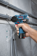 Bosch Professional GDR 12 V-110 12 Volt 3 Ah Çift Akülü Darbeli Somun Sıkma - Kömürsüz motor