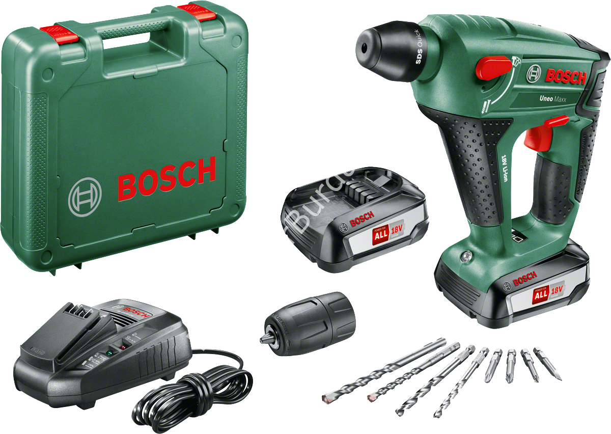 Bosch UNEO MAXX 18 V 2,5 AH Kırıcı Delici (Çift Akü)