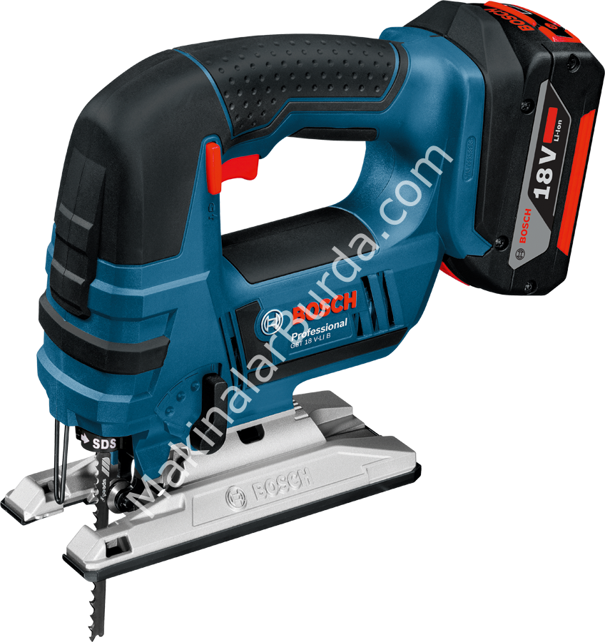 Bosch Professional GST 18 V-LI B 5,0 Ah Çift Akülü Dekupaj Testere - L-boxx Çantalı