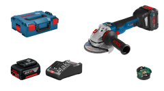 Bosch Professional GWS 18 V-10 SC Çift Akülü Taşlama - L-boxx Çantalı
