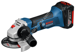 Bosch Professional GWS 18 V-LI 4 Ah Çift Akülü Taşlama - L-boxx Çantalı