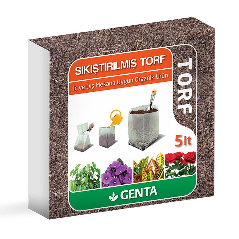 Genta Sıkıştırılmış Torf Cocopeat 5 Lt