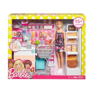 Barbie Süpermarkette Oyun Seti FRP01