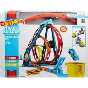 Hot Wheels Track Builder Üçlü Çember Aksiyonu Seti GLC96