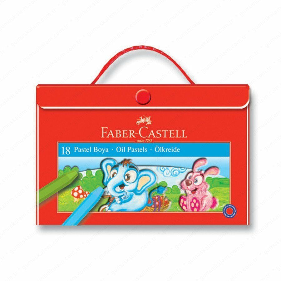 Faber Castell Karton Çantalı Pastel Boya, 18'Li