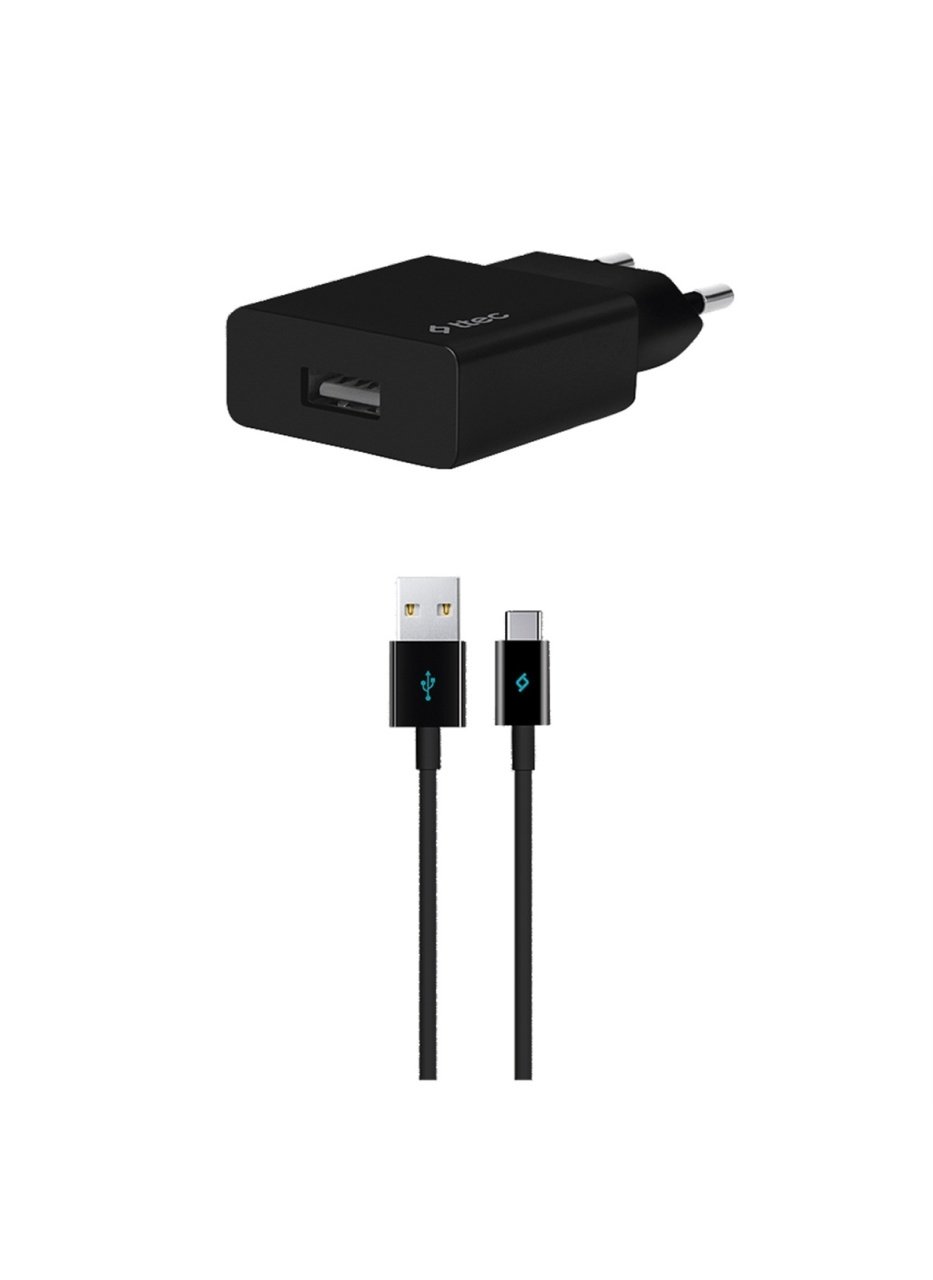 Ttec SmartCharger Seyahat Şarj Aleti 2.1A + Type-C Kablo Siyah